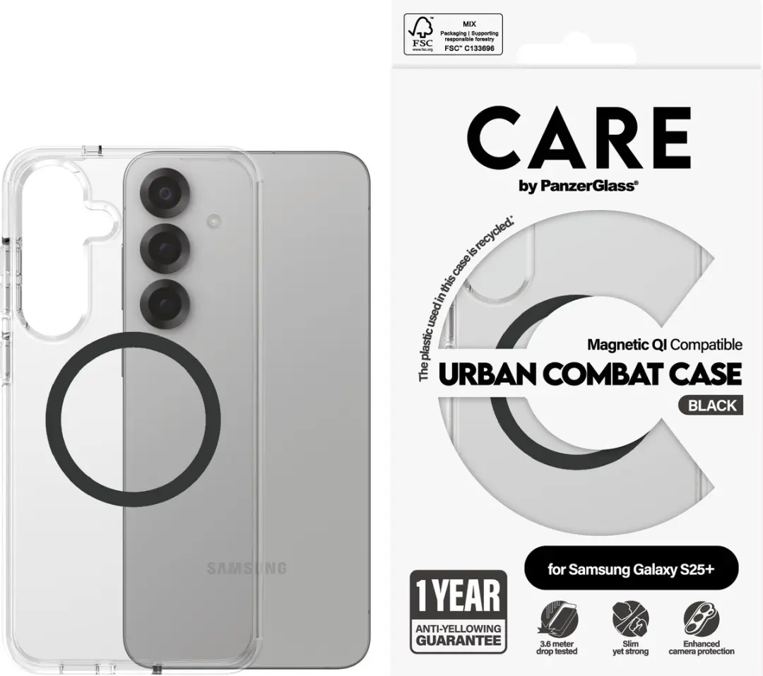 PanzerGlass CARE Flagship Urban Combat Hoesje Galaxy S25+ - afbeelding 4 van 6