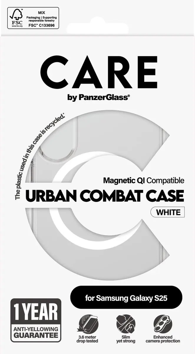 PanzerGlass Urban Combat Hoesje Galaxy S25 - Transparant - afbeelding 3 van 6
