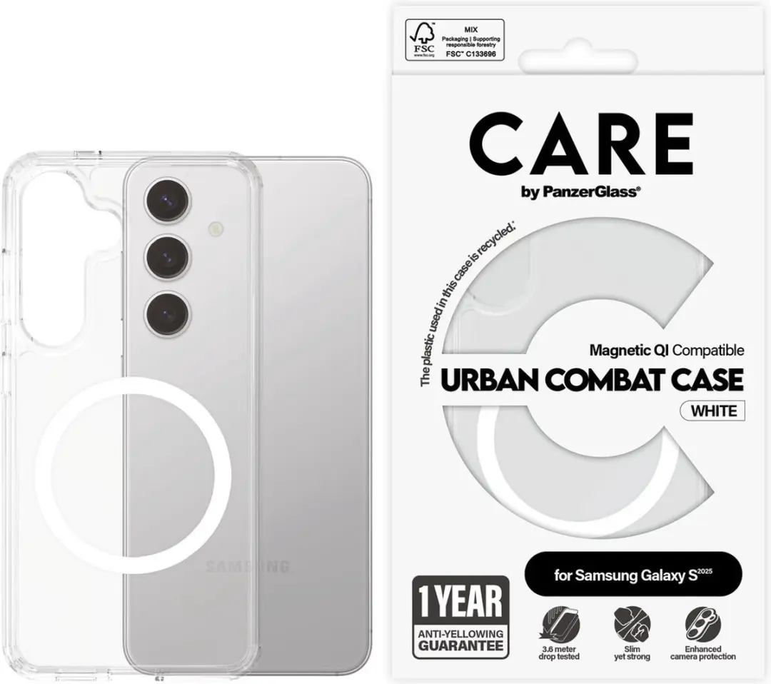 PanzerGlass Urban Combat Hoesje Galaxy S25 - Transparant - afbeelding 5 van 6