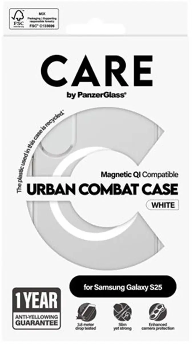 PanzerGlass Urban Combat Hoesje Galaxy S25 - Transparant - afbeelding 6 van 6