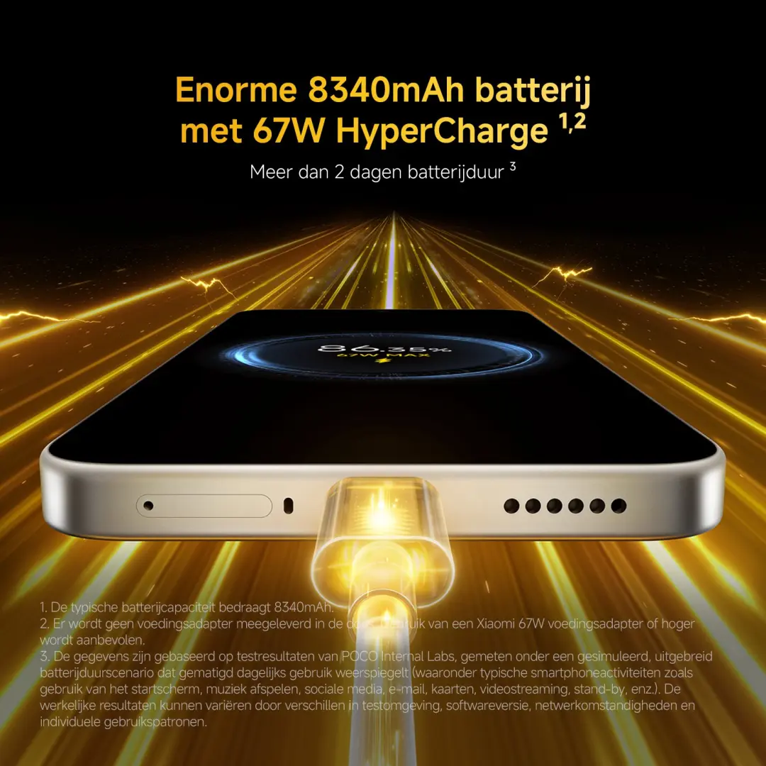 Xiaomi POCO X8 Smartphone - 256GB - 8340mAh - Zwart - afbeelding 5 van 6