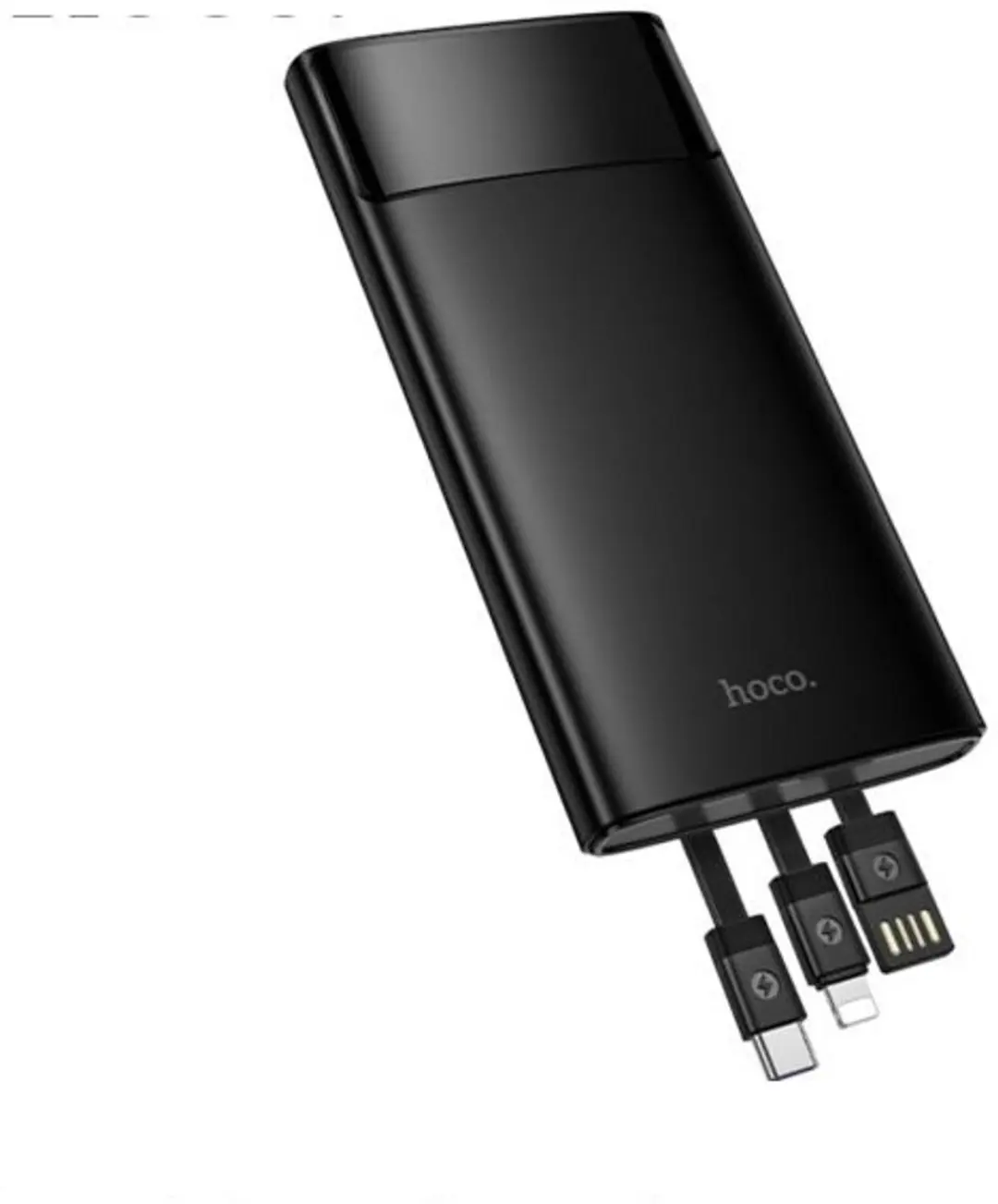Hoco Powerbank 10000 mAh met Ingebouwde Kabels