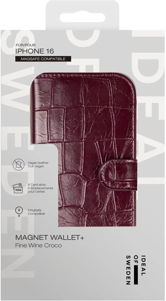 iDeal of Sweden Magnet Wallet+ Bookcase iPhone 16 - afbeelding 5 van 6