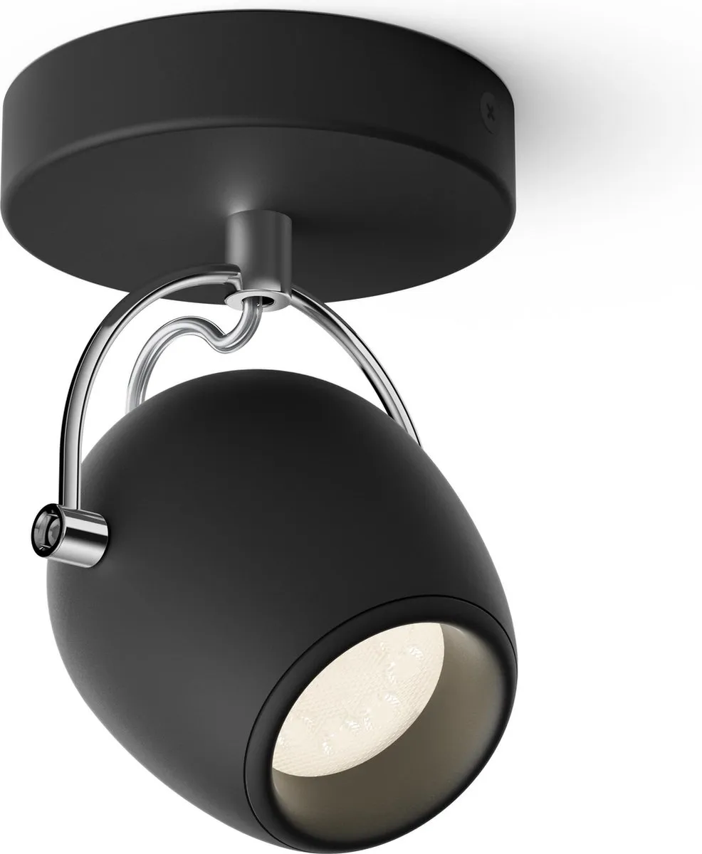 Philips Rivano Opbouwspot 4,2W - 430 Lumen - Zwart