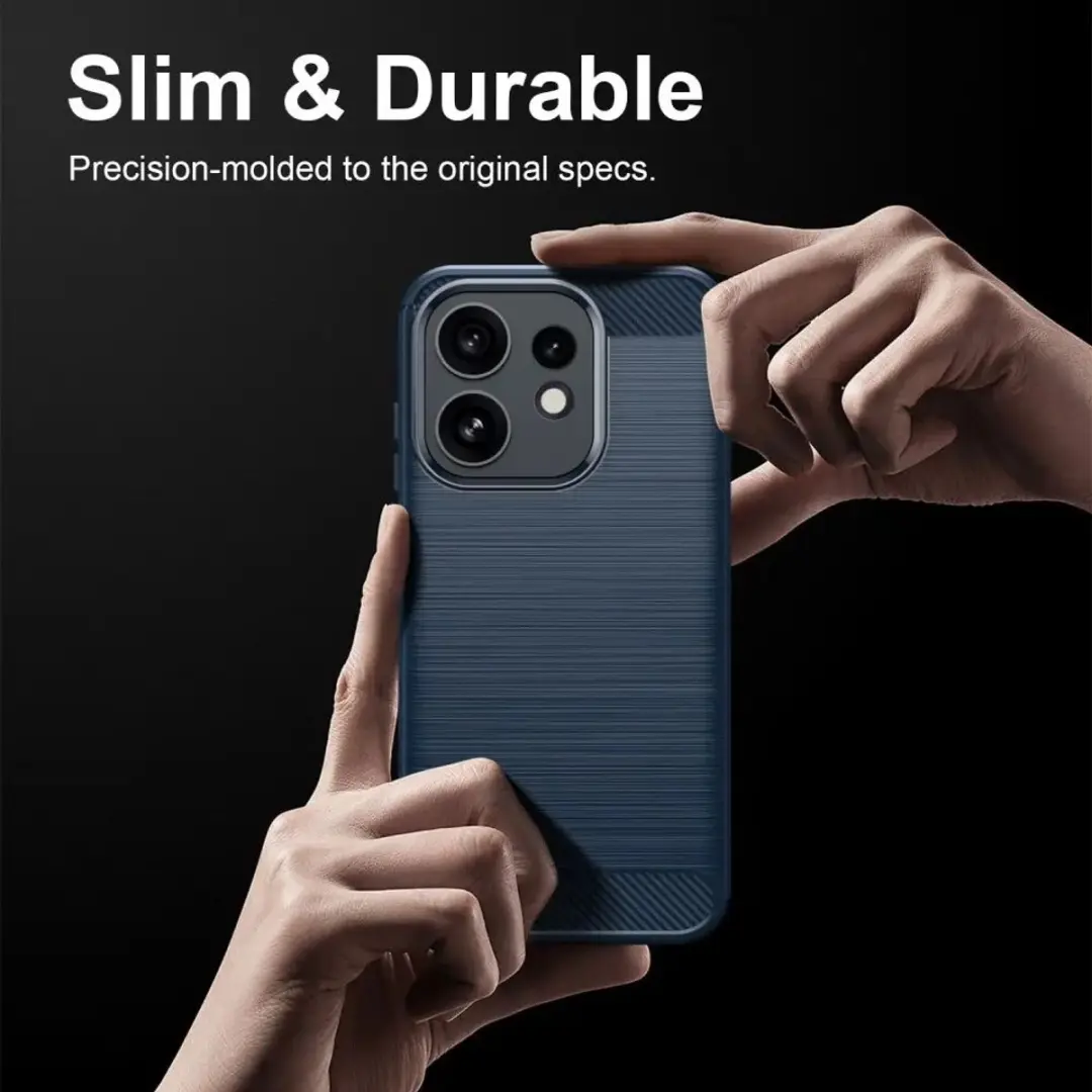 Oppo Reno 16 / 16 Pro Hoesje Geborsteld TPU - Blauw - afbeelding 5 van 6