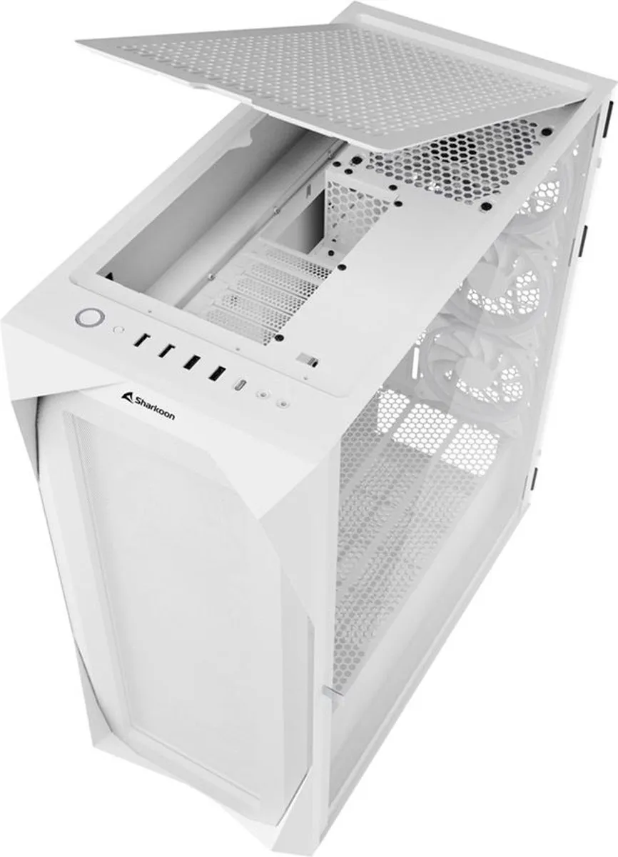 Sharkoon REV300 Tower - 5x 2.5" 4x 3.5" - Wit