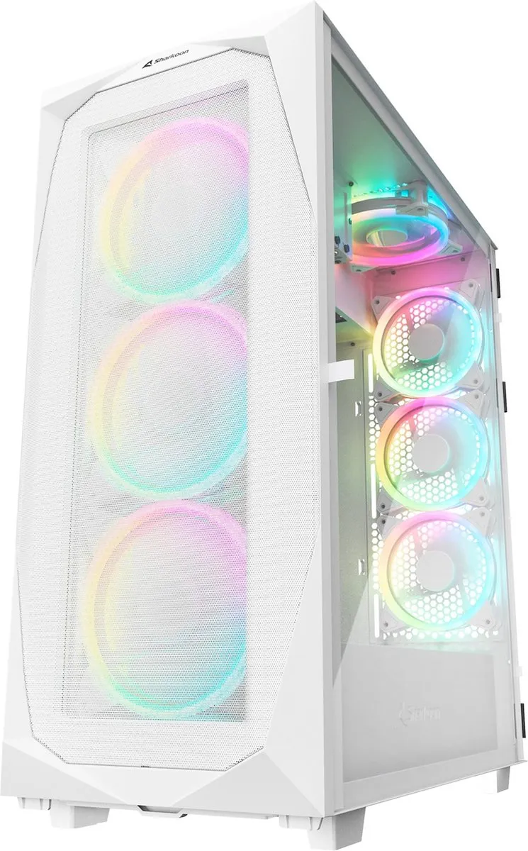 Sharkoon REV300 Tower - 5x 2.5" 4x 3.5" - Wit