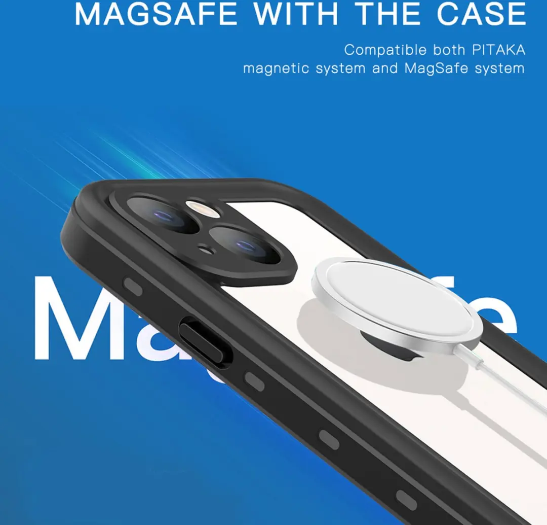Redpepper Dot Plus Waterproof Backcover iPhone 13 Mini - Zwart - afbeelding 5 van 6