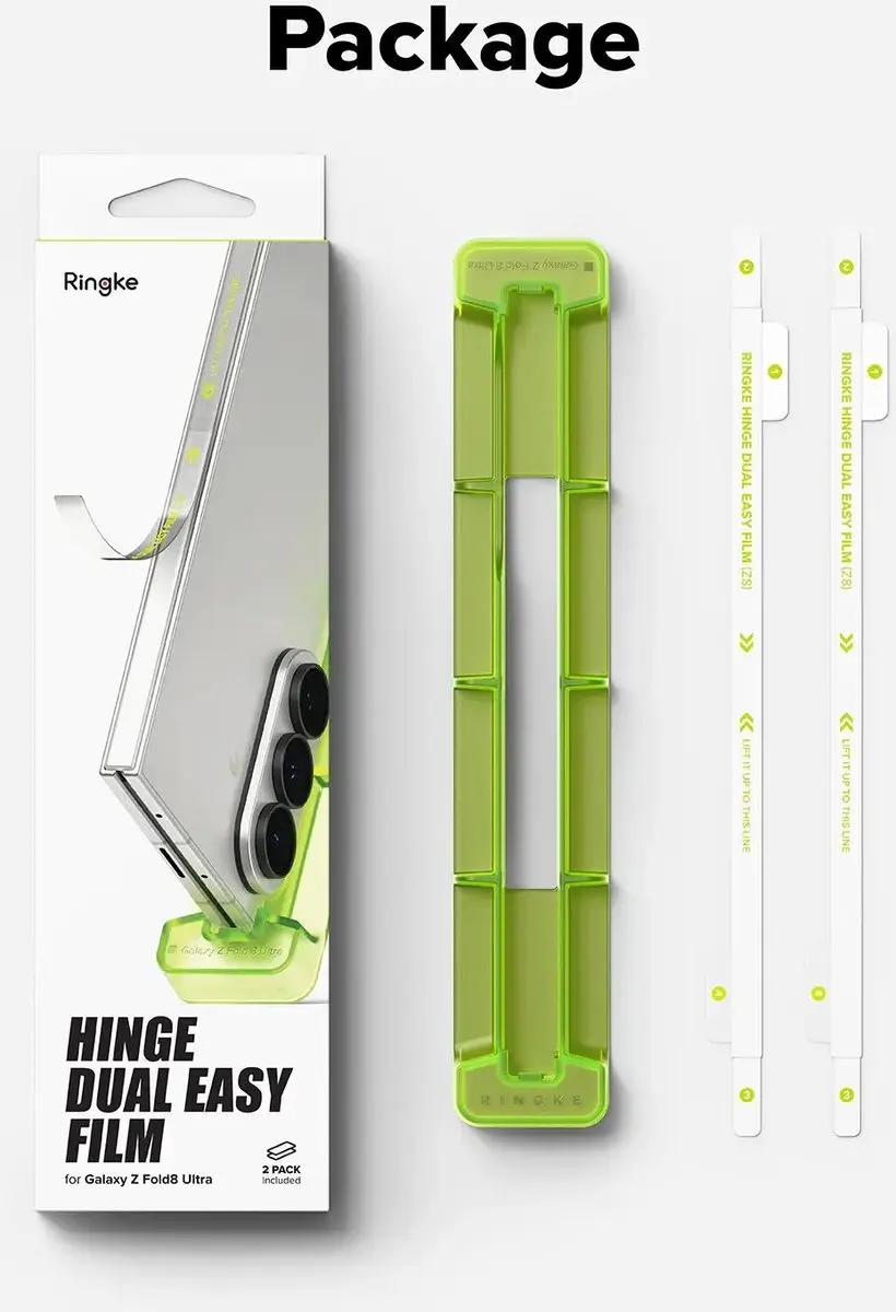 Ringke Hinge Easy Film Samsung Galaxy Z Fold 8 Ultra - 2-Pack - afbeelding 5 van 6