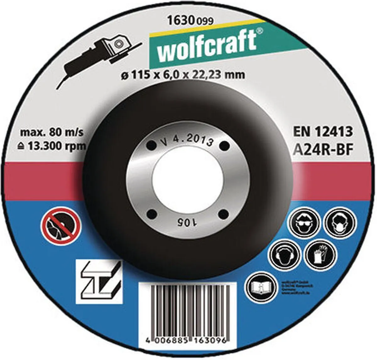 Wolfcraft Afbraamschijf Metaal 115mm