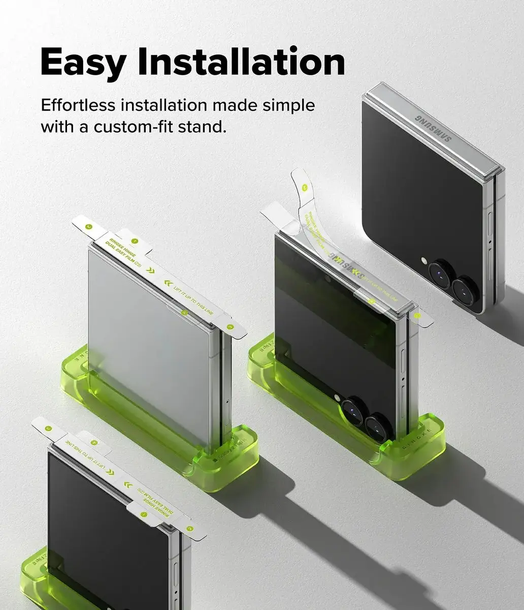 Ringke Scharnier Protector Samsung Galaxy Z Flip 8 - 2-Pack - afbeelding 6 van 6