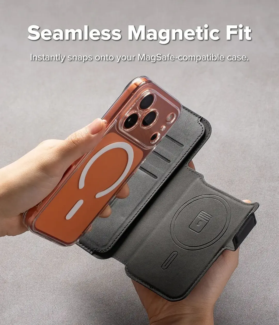 Ringke Folio Grip Wallet Magnetic Hoesje iPhone 17 Pro - afbeelding 4 van 6