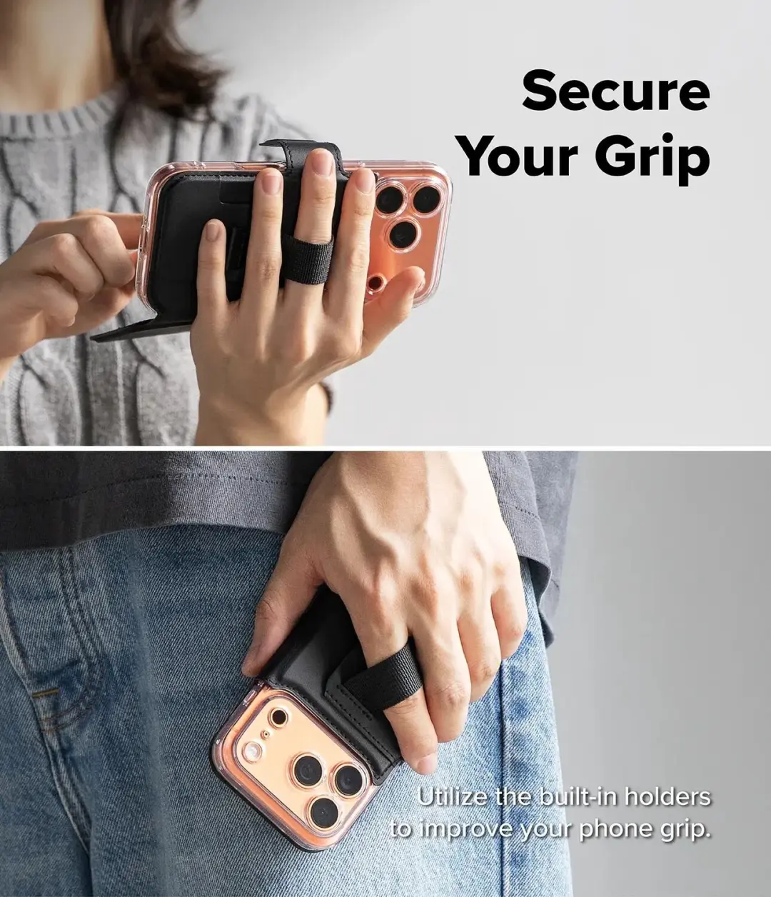 Ringke Folio Grip Wallet Magnetic Hoesje iPhone 17 Pro - afbeelding 3 van 6