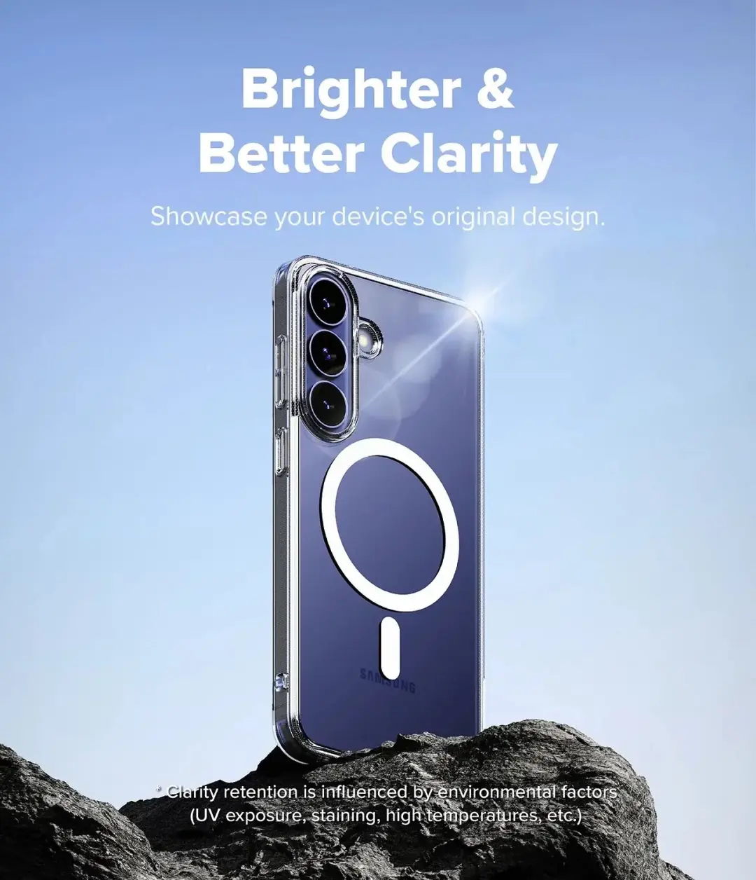 Ringke Fusion Magnetic Hoesje Samsung Galaxy S26 FE - Transparant - afbeelding 3 van 6
