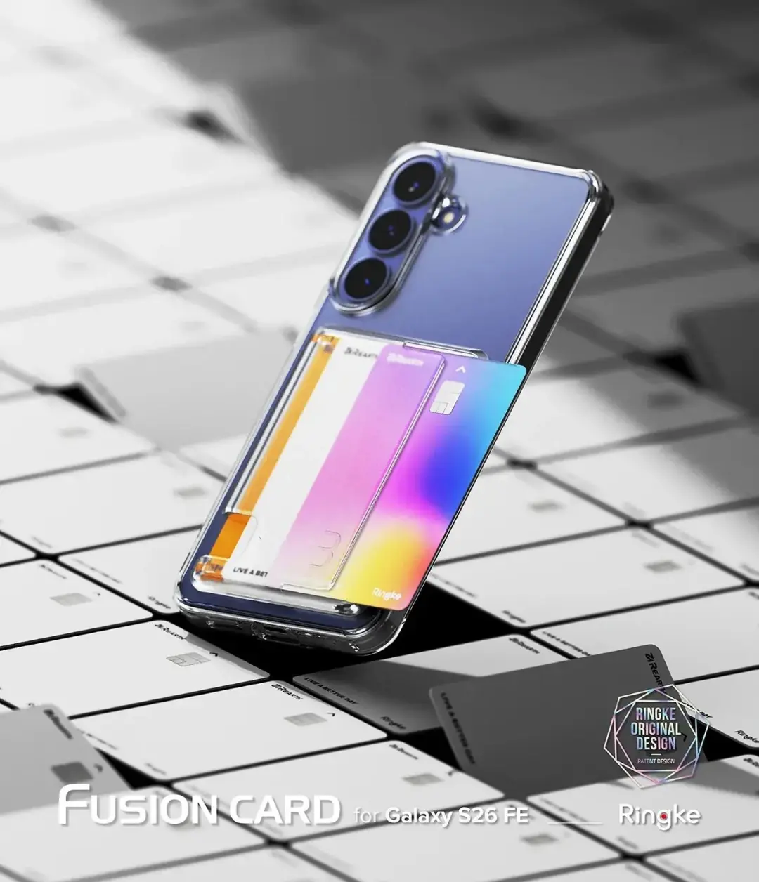 Ringke Fusion Card Hoesje Samsung Galaxy S26 FE - Transparant - afbeelding 6 van 6