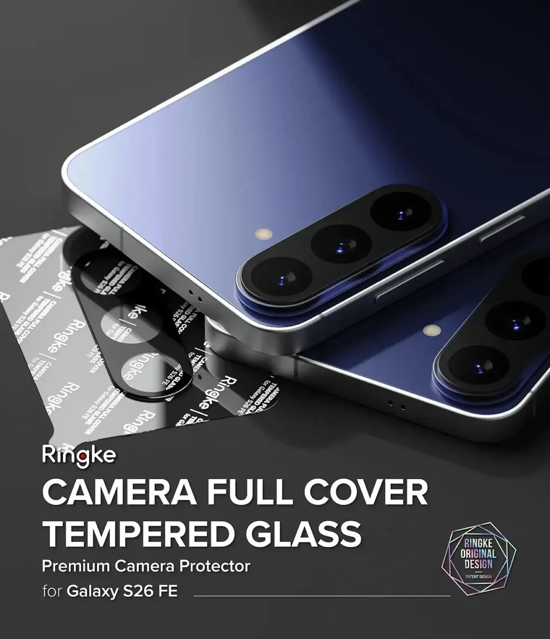 Ringke Camera Tempered Glass Samsung Galaxy S26 FE - 2-Pack - afbeelding 4 van 6