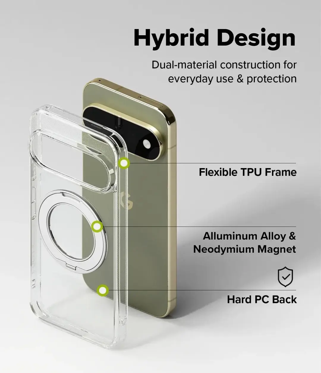 Ringke Fusion Ring Hoesje Pixel 11 Pro XL - Transparant - afbeelding 3 van 6