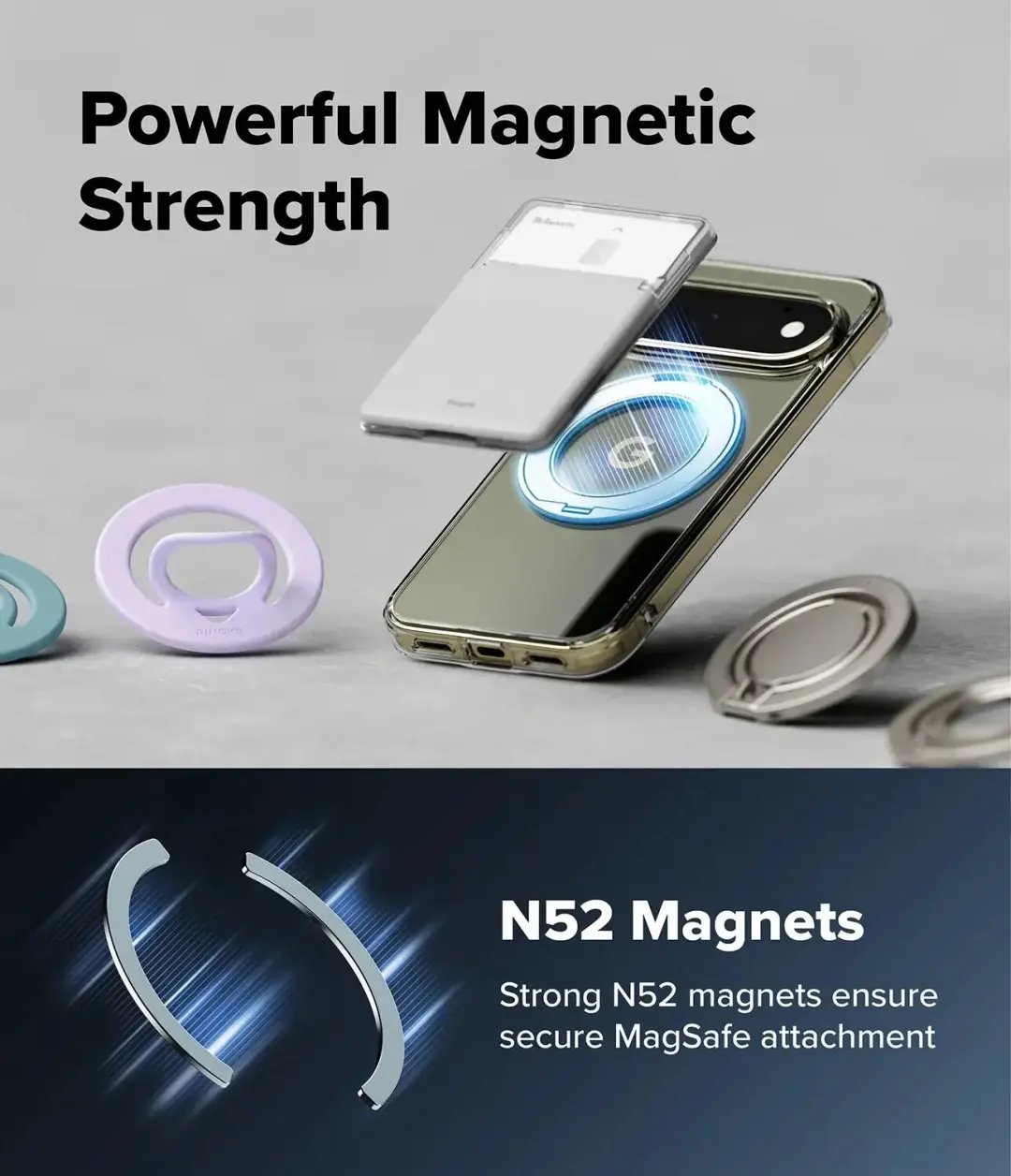 Ringke Fusion Ring hoesje Google Pixel 11 Pro - MagSafe - Transparant - afbeelding 4 van 6
