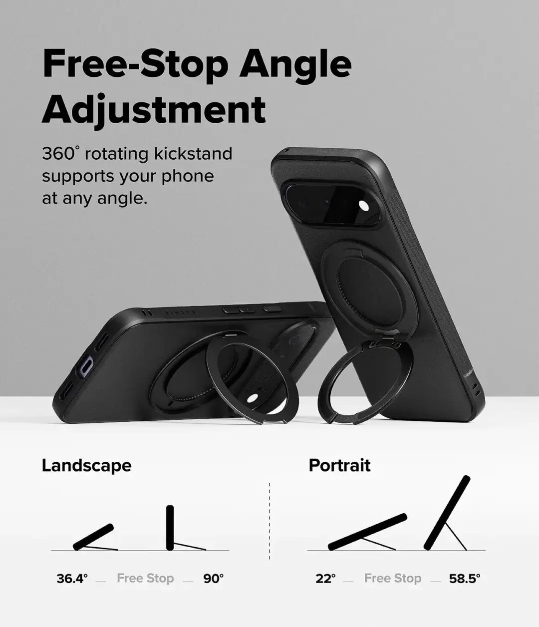 Ringke Onyx Ring Hoesje Google Pixel 11 - MagSafe - Zwart - afbeelding 6 van 6