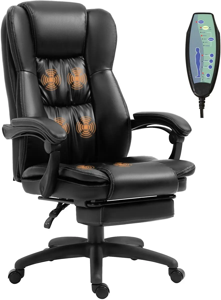 Vinsetto Massage Bureaustoel