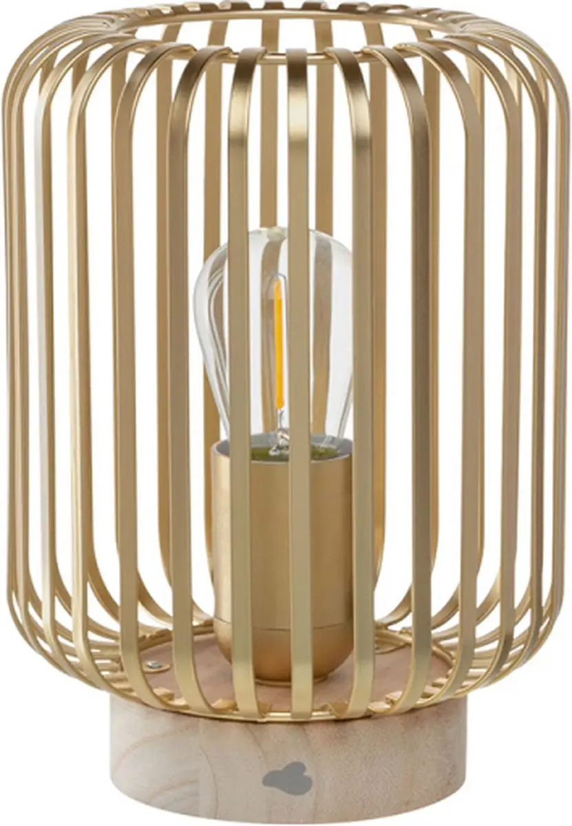 Leonardo Autentico Lantaarn Met Ledverlichting Goud 19 cm
