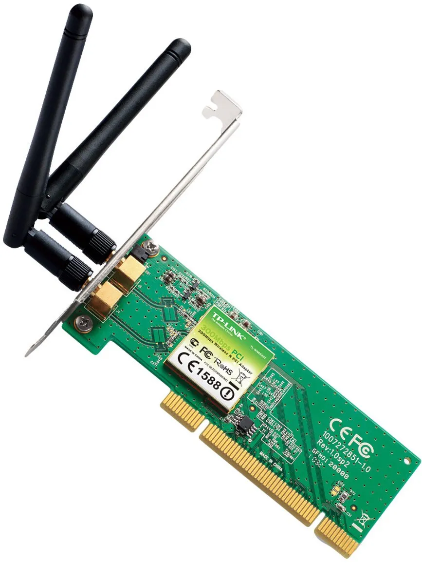 TP-Link TL-WN851ND Netwerkkaart - 2 Antennes - Groen