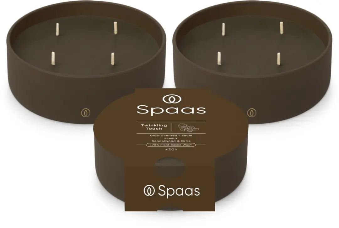 Spaas Glow Geurkaars in glas