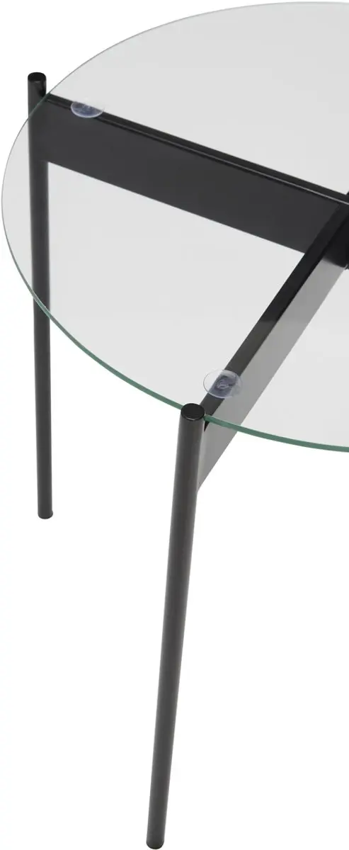 Hübsch Beam Bijzettafel - Ø45cm - Zwart - afbeelding 2 van 3
