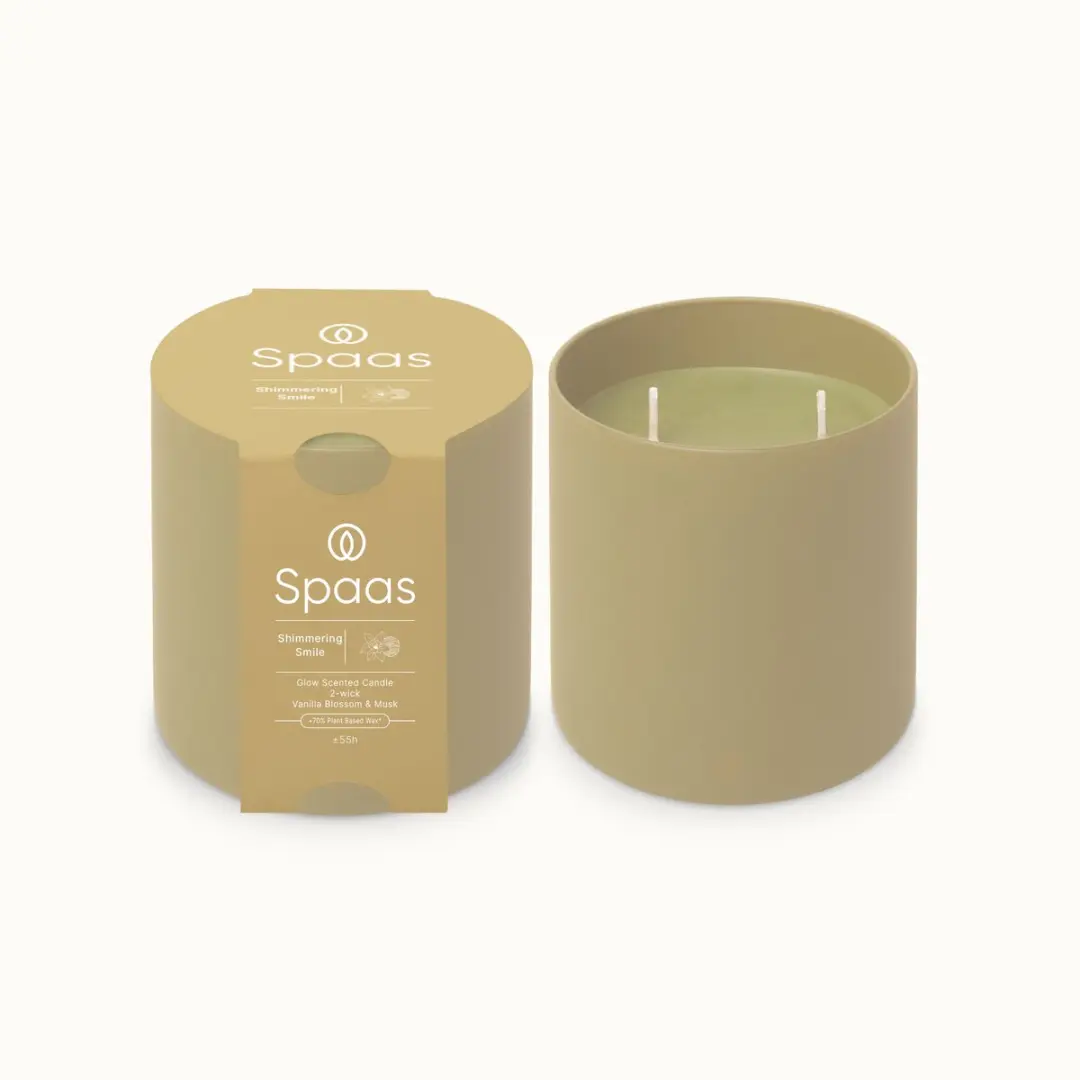Spaas Glow Geurkaars in glas