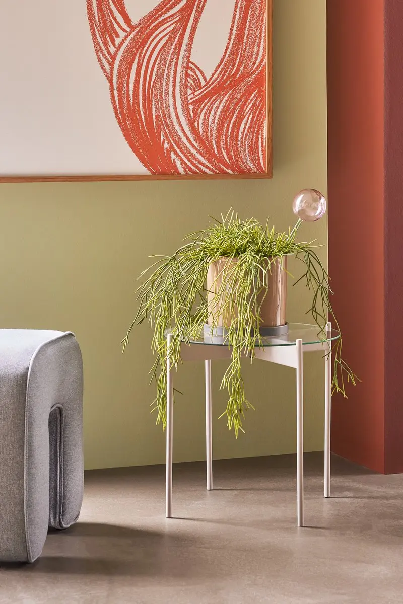 Hübsch Beam Bijzettafel - Ø45cm - Zand - afbeelding 6 van 6