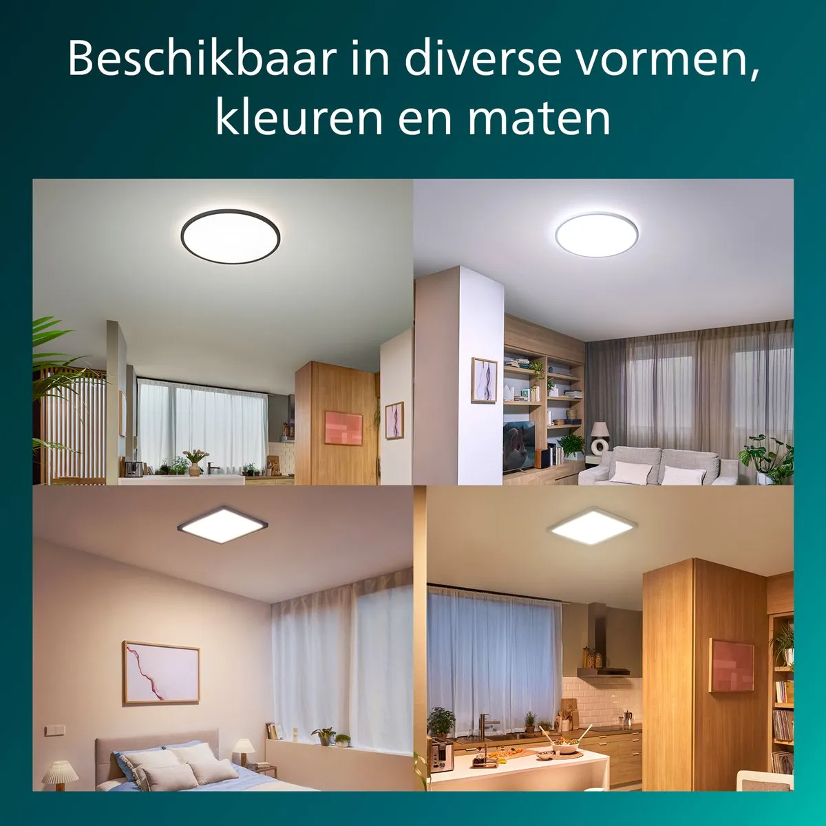 Philips Valen Plafondlamp 13W - WarmGlow 2200K-6500K - Ø30cm Wit