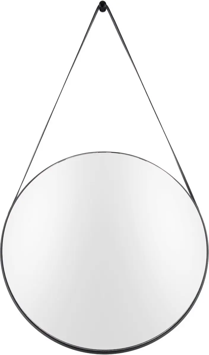 Present Time Spiegel Balanced - Zwart - Ø47cm - Modern