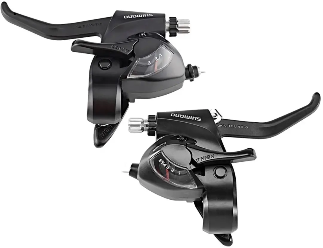 Shimano Tourney St-ef41 Remhendelset Met Schakelaar Zilver 3 x 6s