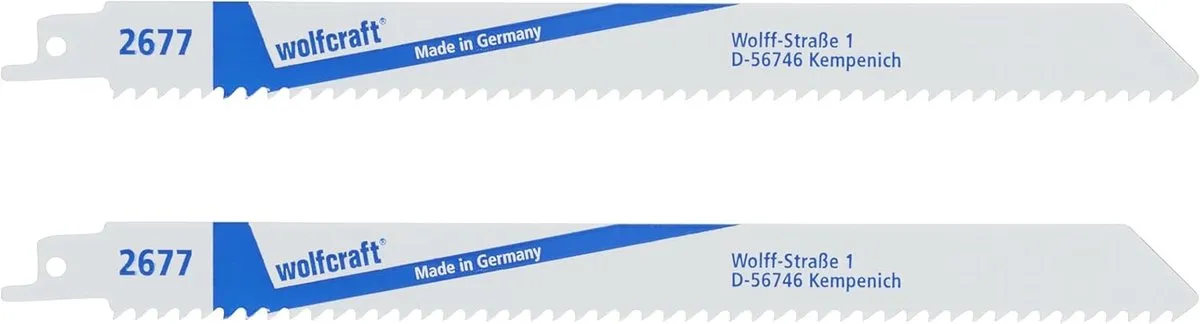 Wolfcraft Reciprozaagblad Sabelzaagblad BIM 2677000 - 2 Stuks - afbeelding 6 van 6
