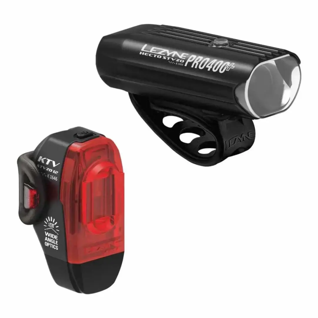 Lezyne Hecto Drive Pro 400+ KTV Drive StVZO Fietsverlichting Set