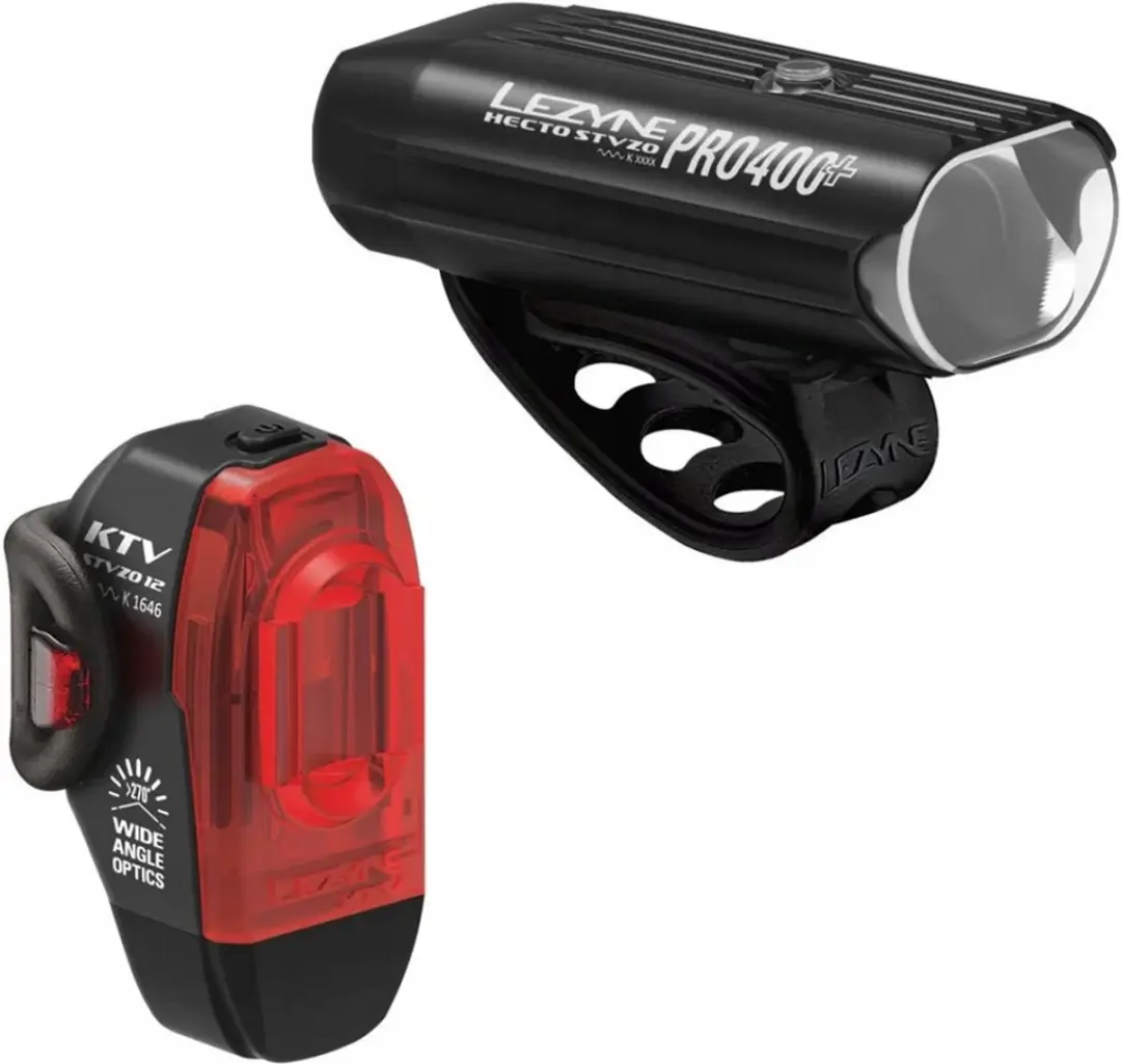 Lezyne Hecto Drive Pro 400+ KTV Drive StVZO Fietsverlichting Set - afbeelding 2 van 5