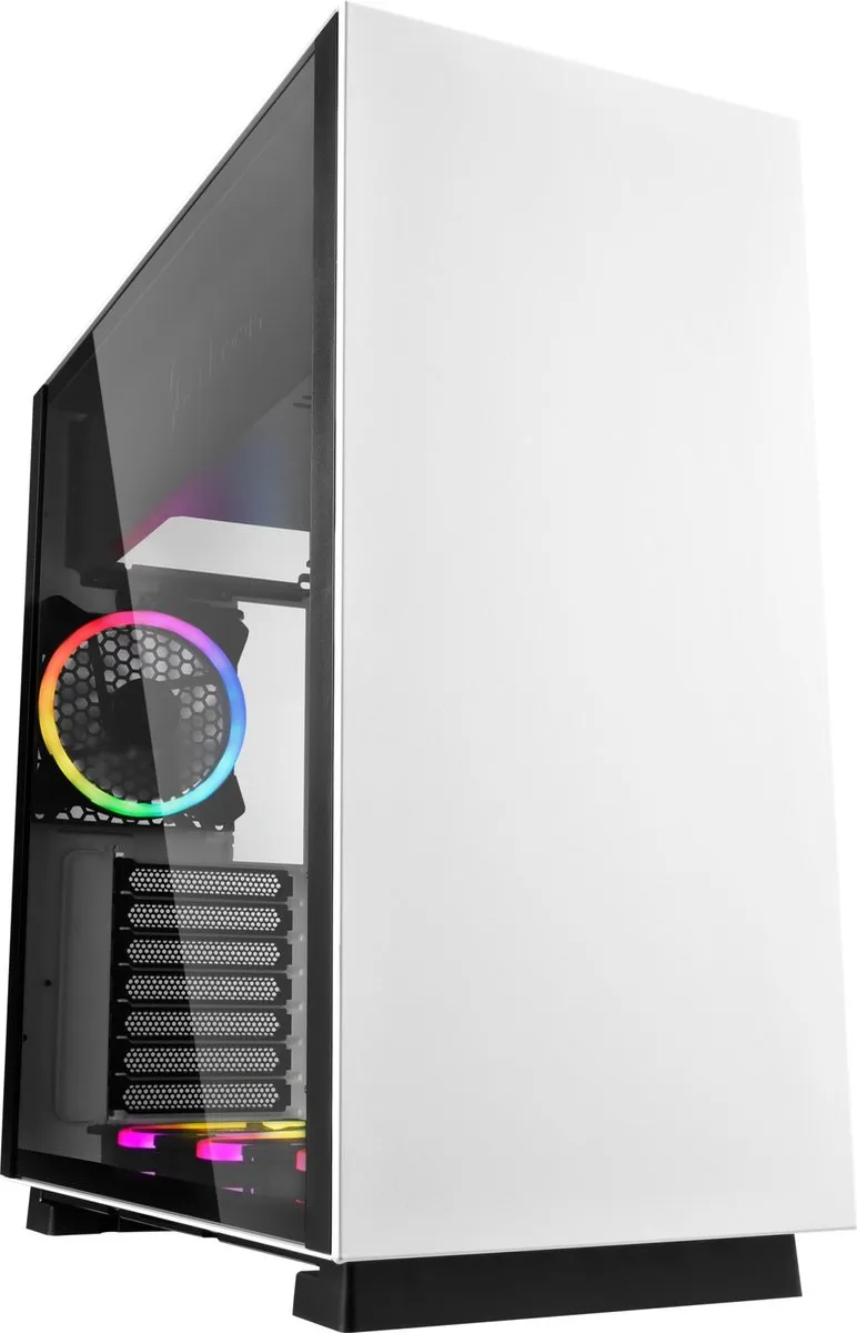 Sharkoon 4044951027460 ATX Behuizing - 5x 2.5" 3x 3.5" - 4 Ventilatoren - Wit