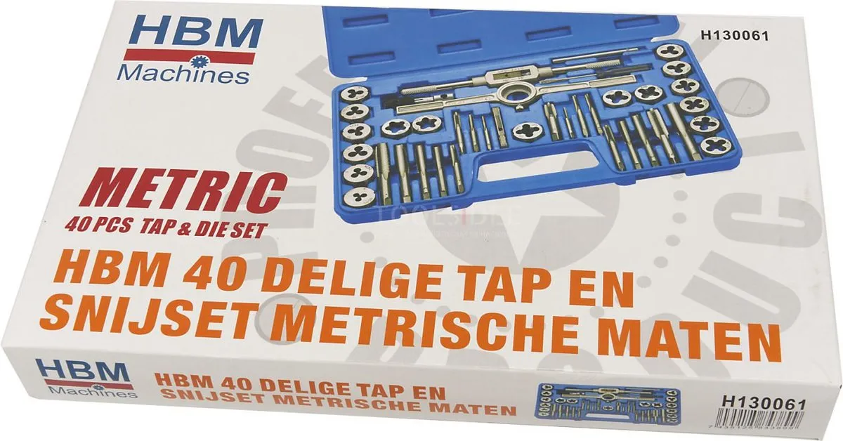 HBM Tap en Snijset Metrisch 40-delig