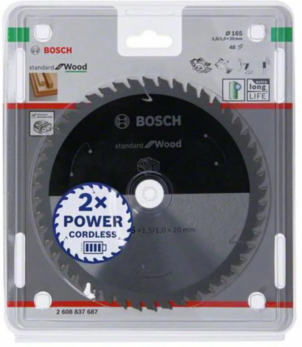 Bosch Professional Cirkelzaagblad PRO Wood 165mm 48T - 2608837687
