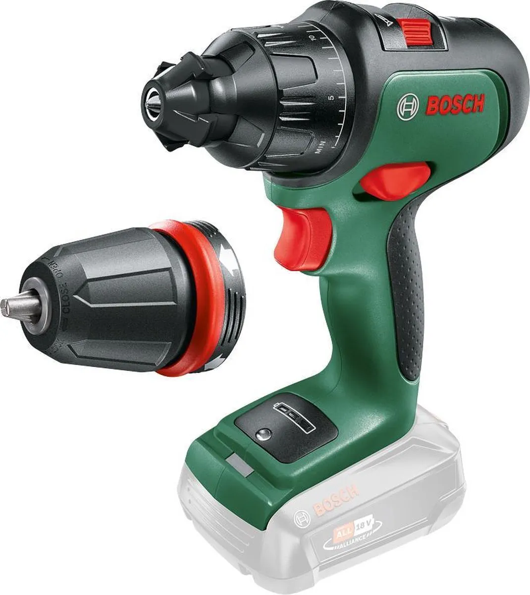 Bosch AdvancedImpact 18 06039B510C Accuklopboorschroevendraaier - 2 snelheden