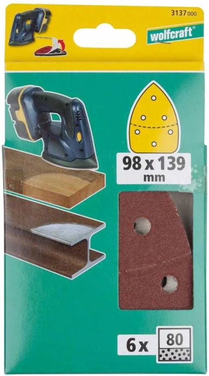 Wolfcraft Zelfhechtend Schuurblad 3137000