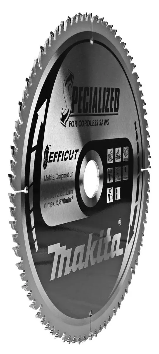 Makita Efficut B-67290 Afkortzaagblad 260mm - 80T