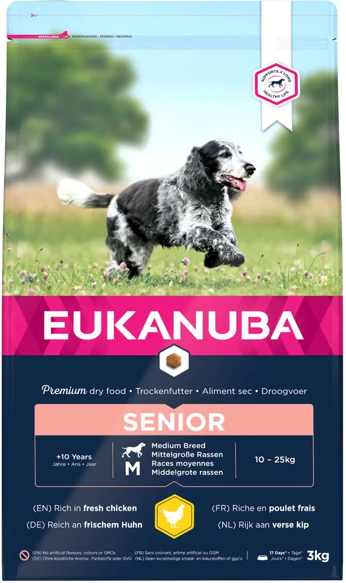 Eukanuba Caring Senior Medium Breed Kip