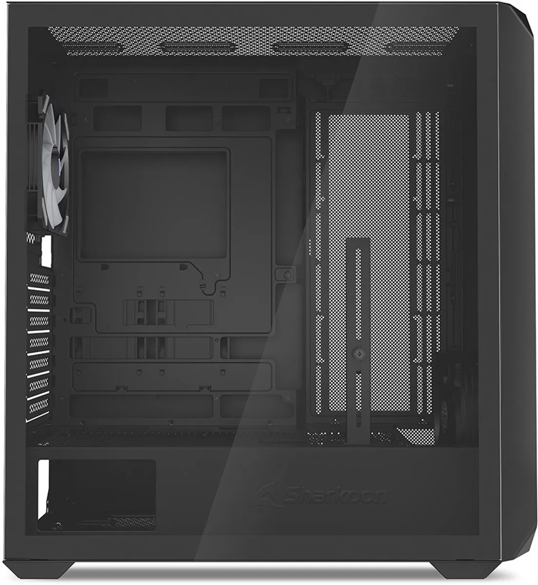 Sharkoon AK2 RGB Midi Tower - Zwart - afbeelding 6 van 6