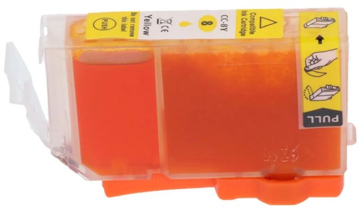 PrintAbout CLI-8Y Inktcartridge Geel - 15ml - o.a. Canon PIXMA