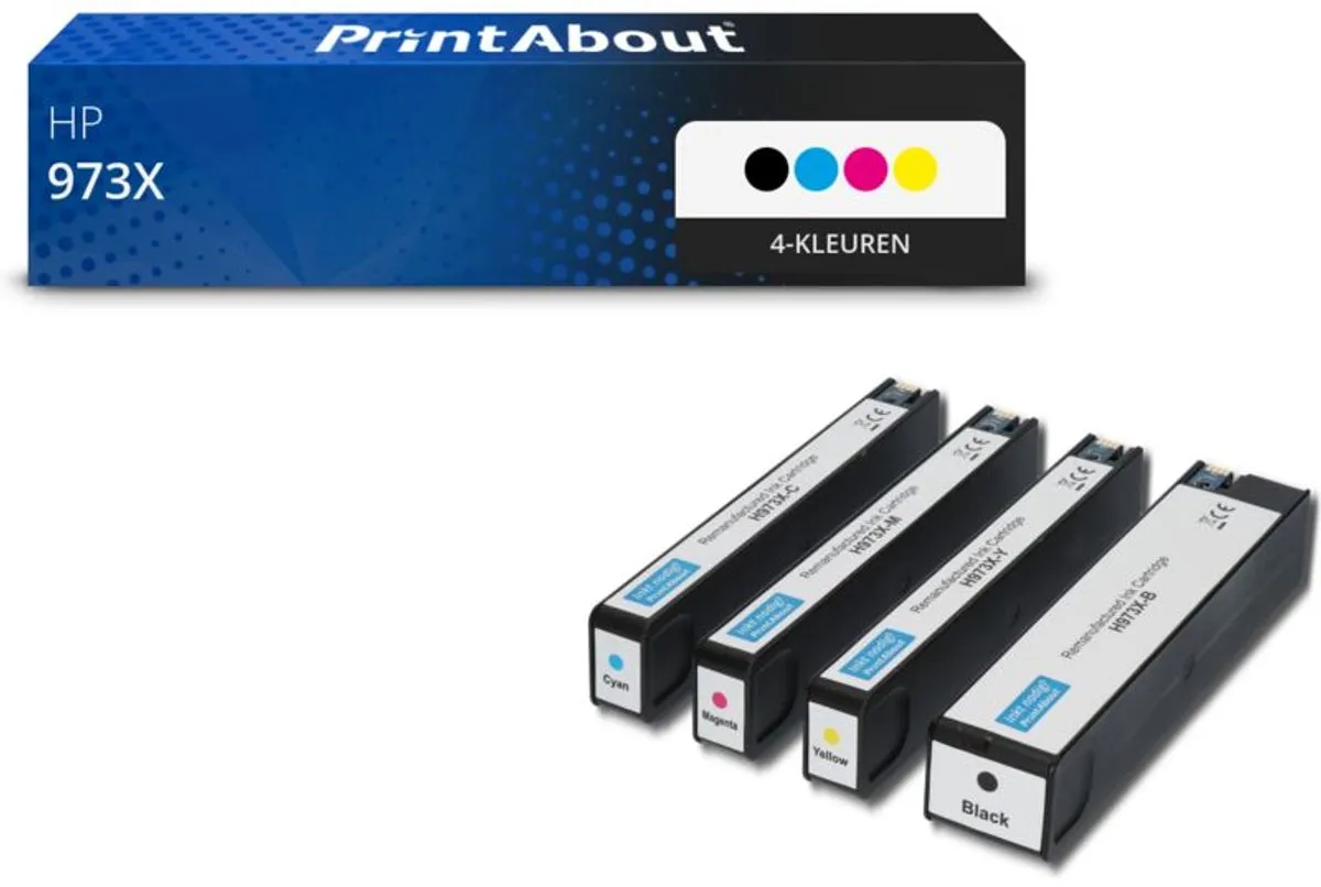 PrintAbout HP 973X L0S07AE Inktcartridge 4-kleuren