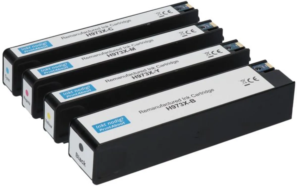 PrintAbout HP 973X L0S07AE Inktcartridge 4-kleuren - 39.450 pagina's