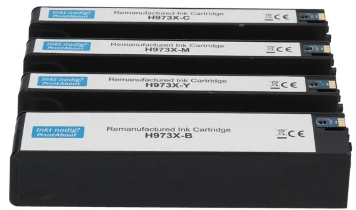 PrintAbout HP 973X L0S07AE Inktcartridge 4-kleuren - 39.450 pagina's