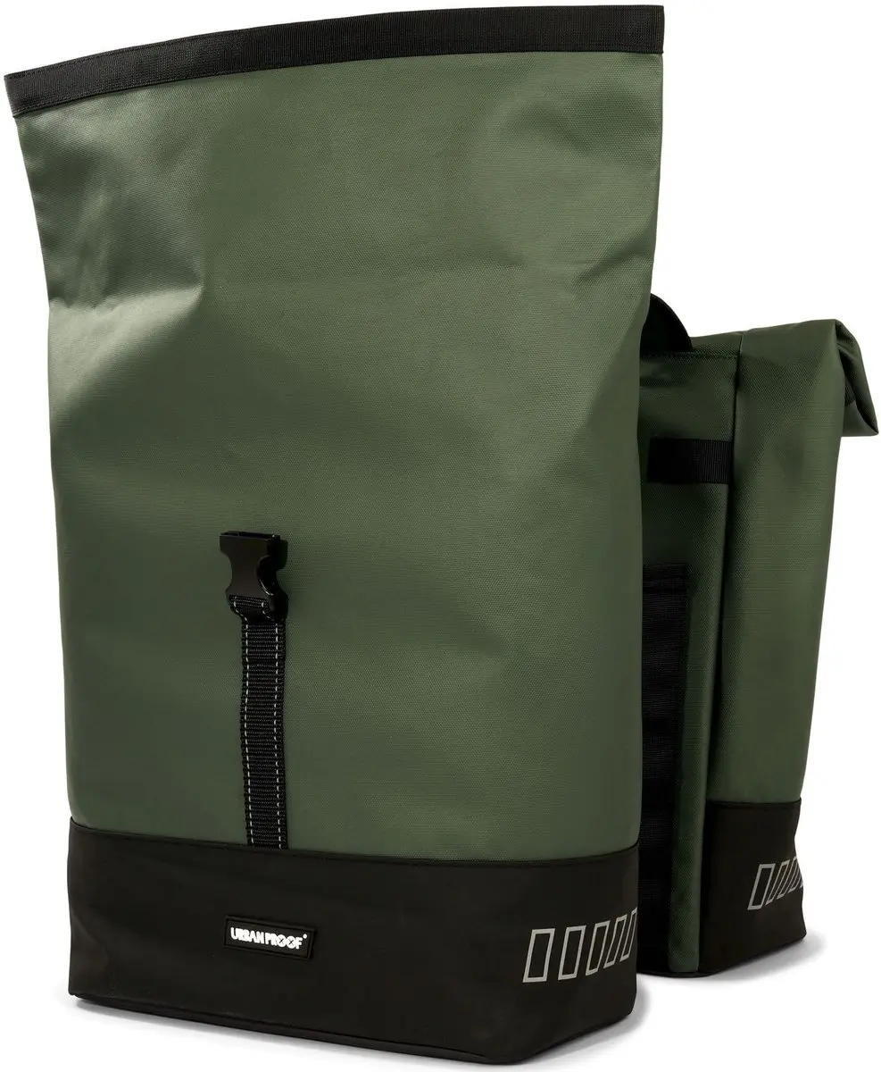 Urban Proof Rolltop Dubbele Fietstas 38L - Groen - afbeelding 3 van 6