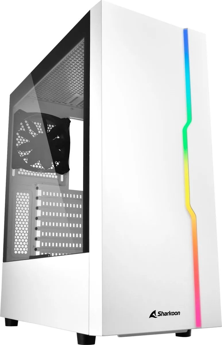 Sharkoon RGB Slider ATX Semi-tower - 1x 2.5"/3.5" Bay